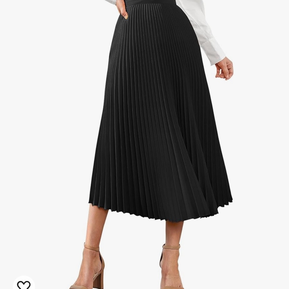 Pleated Black Skirt